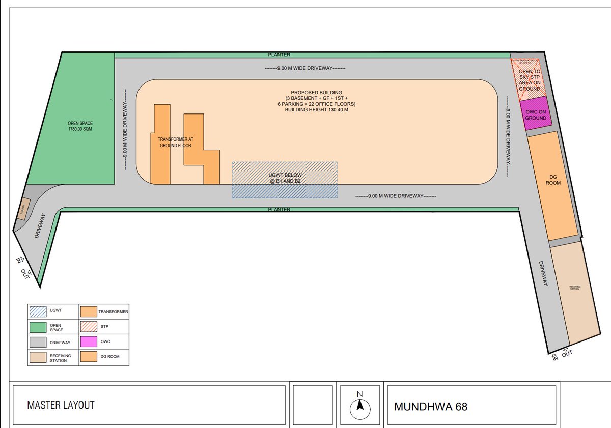 cbdhage's tweet image. Amar Builders applied for Environmental Clearance for proposed Commercial/IT/ITES development at S.No 68/1, 68/2 &amp;amp; 68/3 (CTS No 2044), Plot No 2, Mundhwa, #Pune.
Total b/up area- 4,16,693 sq m 
Total Height - 130.40 m