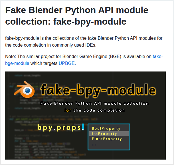tom_doerr's tweet image. Fake Blender Python modules for IDE code completion

github.com/nutti/fake-bpy…