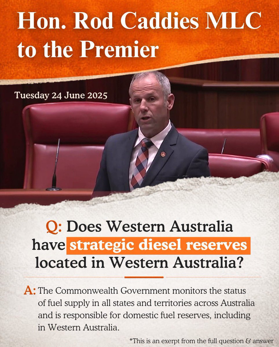 Hon. Rod Caddies MLC tweet media