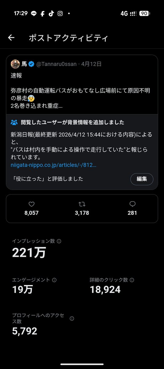仕事終わった(´^p^`)
今夜は何にしようかな？(*´艸`)
それより恐ろしいのが仕事終わって見て見たらなんじゃこりゃ(ﾟДﾟ#)
どんだけこの事故のヤツ見てんだよ😱

俺は事故の真祖は知らん😅
事実しか書いて無いから😅