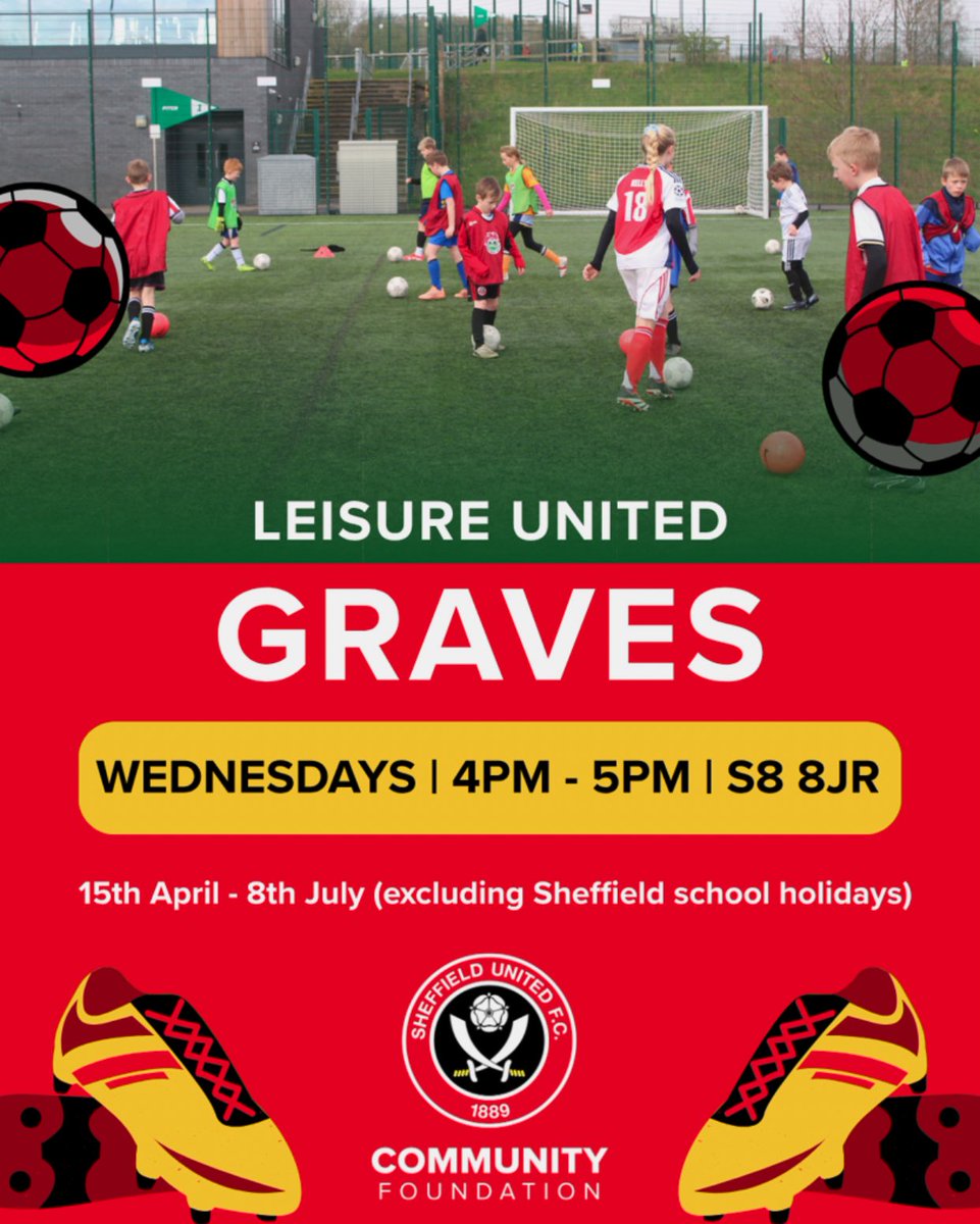 CommunitySUFC's tweet image. Our Summer Term Development Sessions start today!

Across 3 sites in Sheffield, children aged 5-11 can take part in weekly skills sessions to improve their confidence and technique⚽️

Book onto a session👉 officialsoccerschools.co.uk/sheffieldunite…

#sheffieldfootball #footballtraining