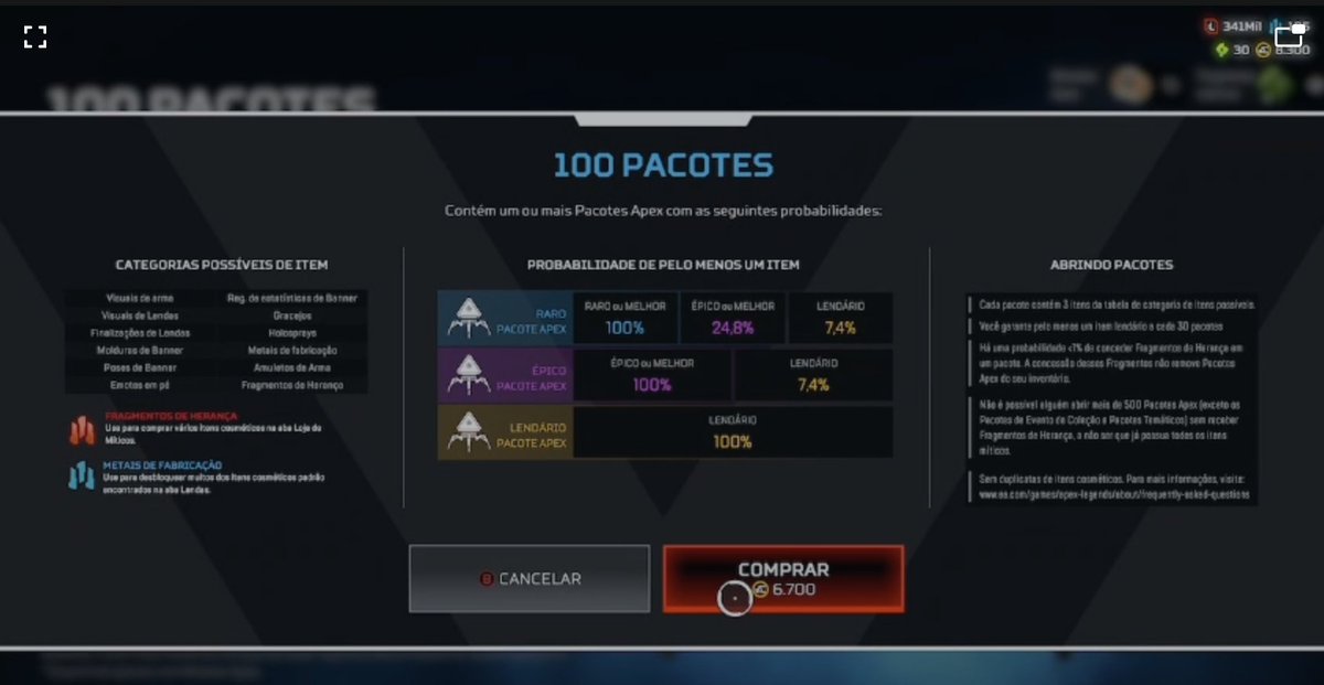 XRavenStrangeX's tweet photo. Ontem por volta das 13:40 da tarde eu comprei a promoção de 120 pacotes na loja, melhorei os pacotes para ter itens da minha lista de desejos, abri 100 e recebi duas vezes erro de servidor e não recebi nenhum item novo na conta ou os metais de criação. https://t.co/5QbmoUJarY