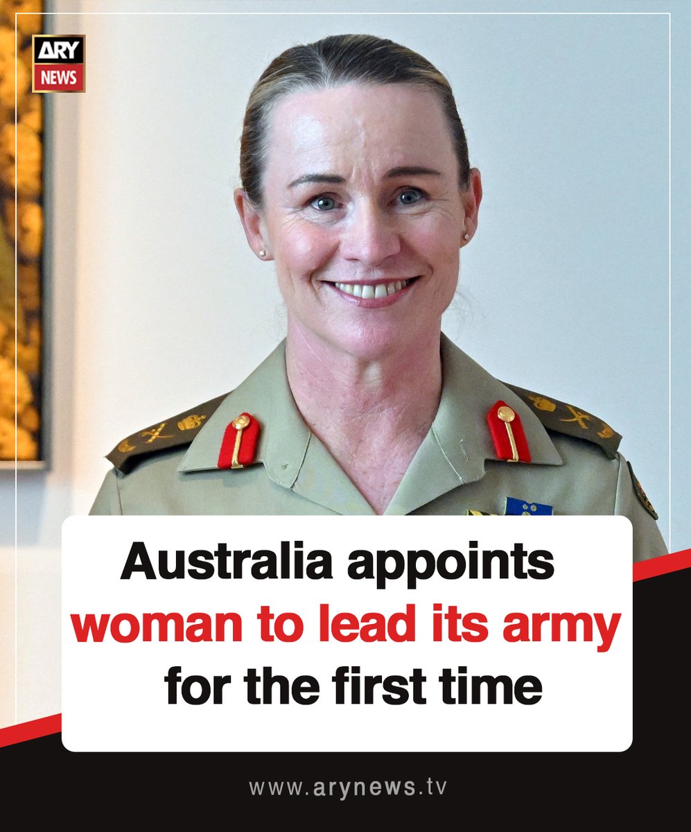 ARYNEWSOFFICIAL's tweet image. #Australia appoints woman to lead its army for the first time

Read More : arynews.tv/australia-appo…

#ARYNews