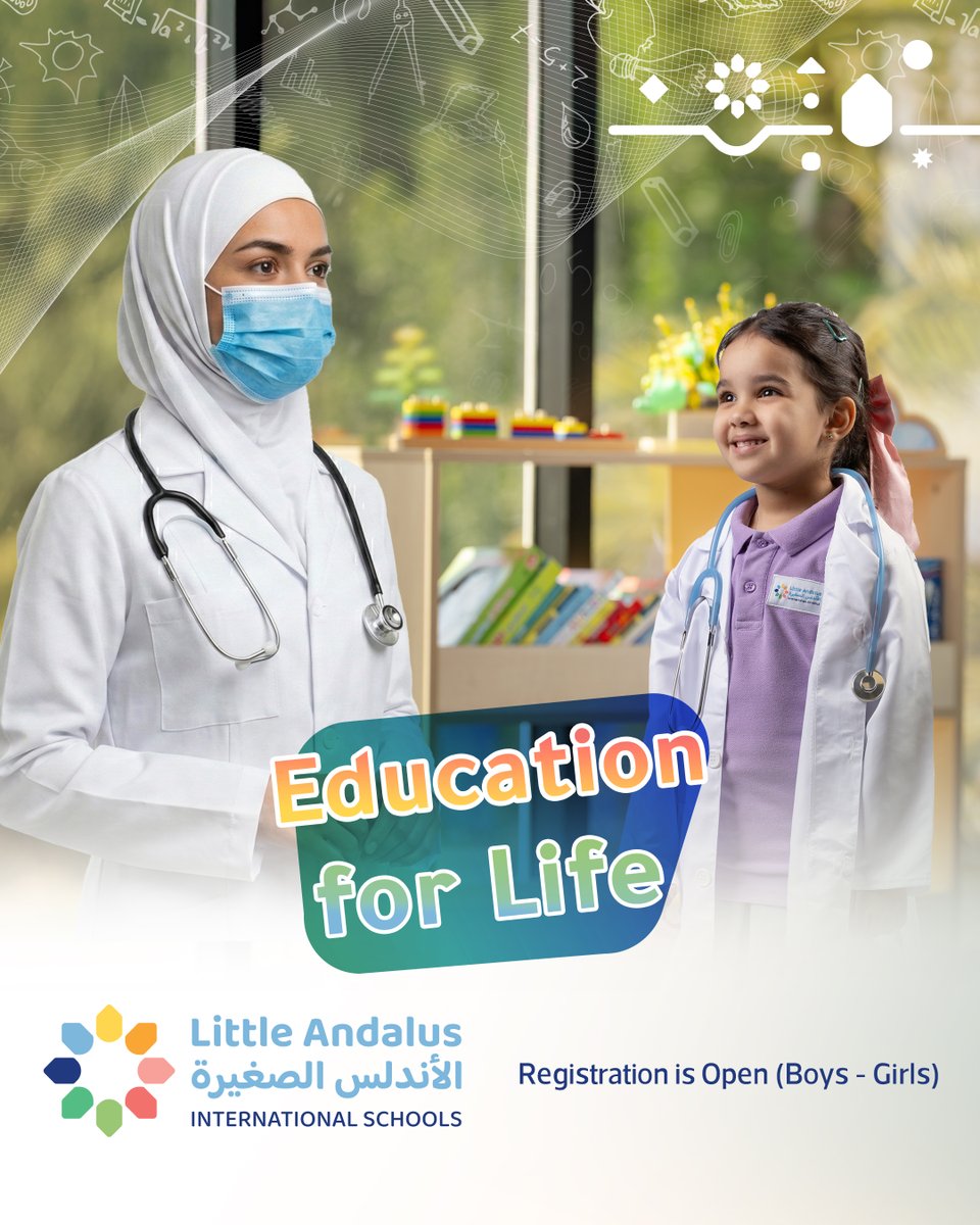 laisedusa's tweet photo. Enrollment is still open at
Little andalus international schools
a learning journey that builds the future of our children in an engaging environment that fosters growth and creativity, led by a team that promotes values and develops skills.
Enrollment is available for both boys and girls at our branches in (Jeddah-Taif)

Education for Life

التسجيل مستمر في مدارس الأندلس الصغيرة العالمية
رحلة تعلم تؤسس مستقبل أبنائنا، في بيئة جاذبة تشجع على النمو
والإبداع، بفريق يعزز القيم ويبني المهارات
 التسجيل للبنين و البنات في فروعنا ( جدة -الطائف)

تربية تصنع الحياة