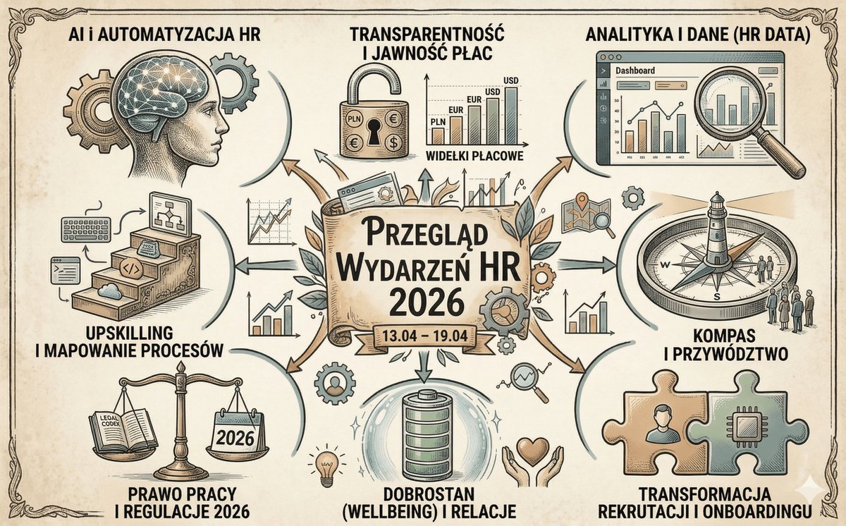 Ten tydzień w HR zapowiada się wyjątkowo intensywnie. W centrum uwagi tematy, które realnie kształtują organizacje: transparentność wynagrodzeń, wellbeing pracowników, wykorzystanie danych w HR, onboarding, planowanie sukcesji, czy automatyzację procesów

hrlityczny.pl/przeglad-wydar…