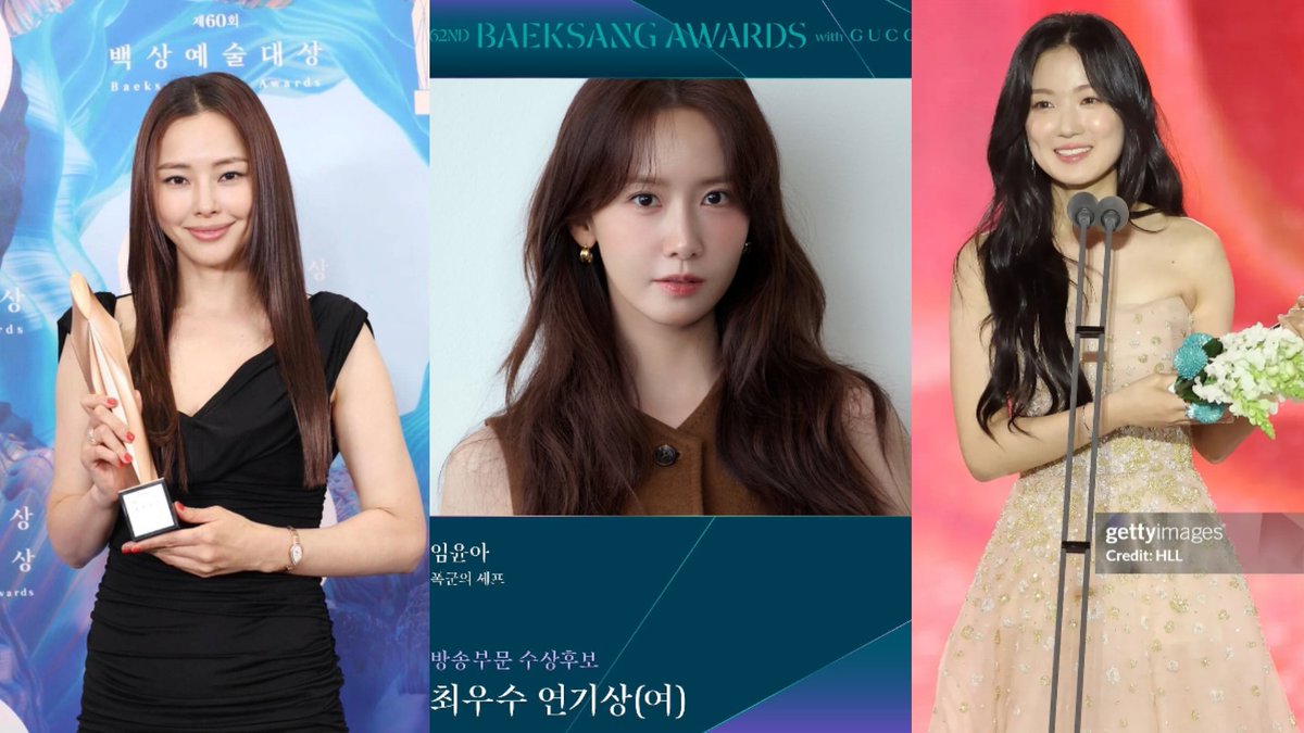 xxxtaerixxx's tweet photo. #BaeksangArtsAwards

'24: Lee Hanee was discredited for playing a widow and knight in comedic sageuk.
'25: Hyeyoon was downplayed for playing both 18 &amp; 30yo woman in a Romcom time-slip.
'26: Yoona was discredited just because she played a royal chef role in a time-slip sageuk. https://t.co/y8tyrweOF0