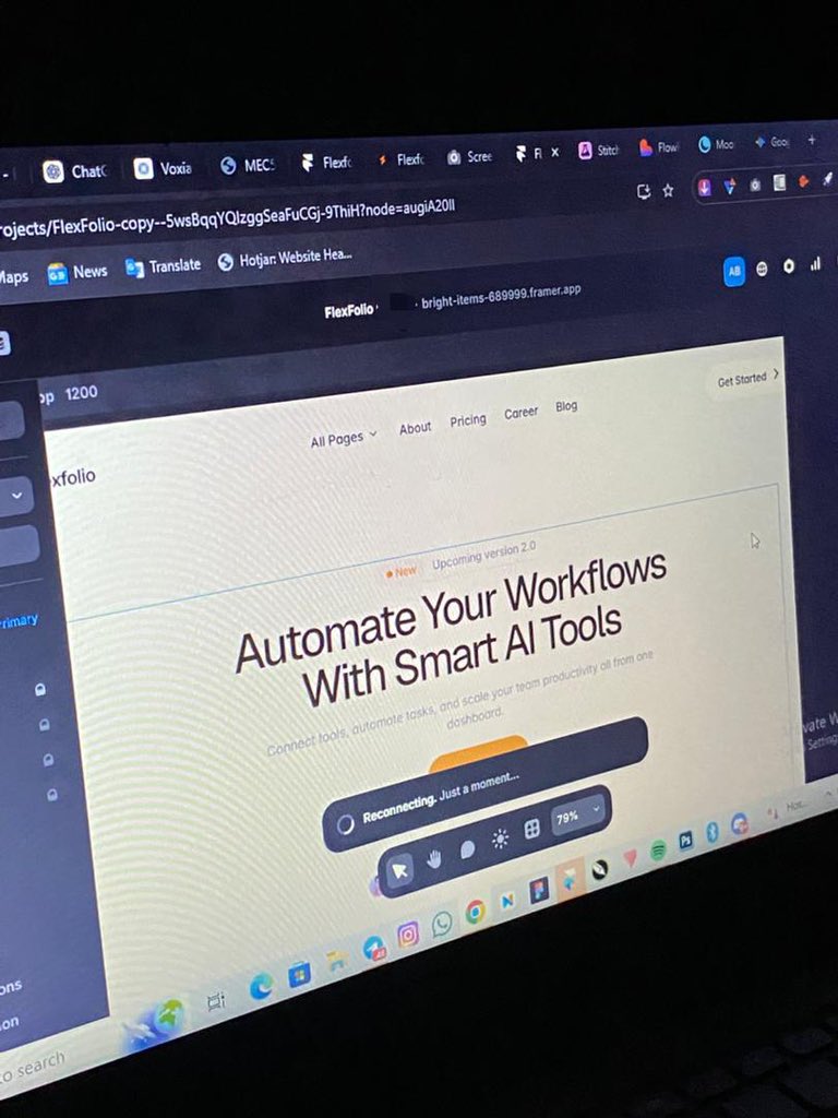happy new week everyone 🙂

building an AI workflow landing page on Framer this week 

goal is to make it simple and clear enough that you want to try the product before you finish reading
<a href="/framer/">Framer</a>