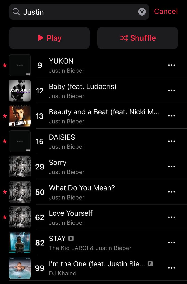 hurryupnance's tweet image. Justin has completely taken over the Global Apple Music charts 😭😭 bieberchella numbers are gonna be INSANE