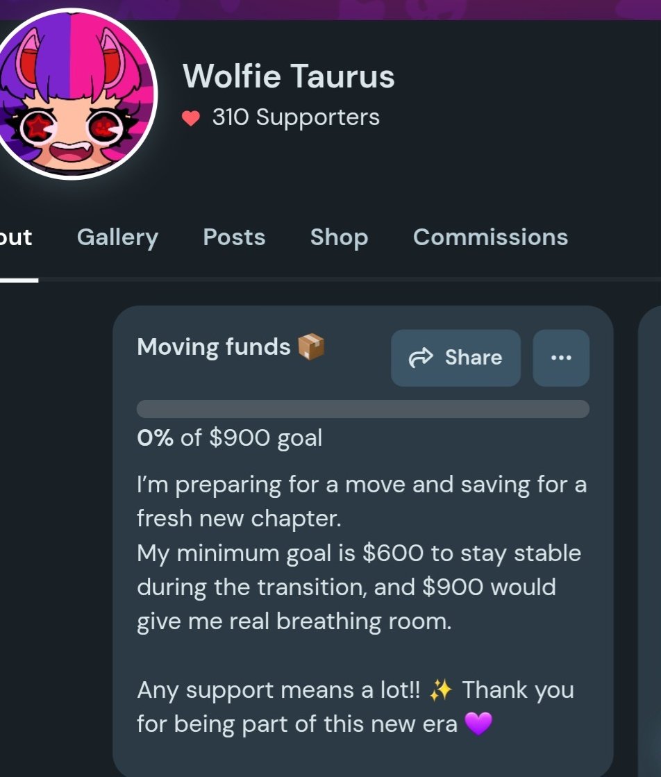 I had to restart my goal due to unexpected expenses (mainly vet bills and essentials)
This move is time sensitive for me, so this is a bit of an urgent situation.

If you’re able to support or even just share, it'll help!💜 thank you in advance! I'm sorry for begging again..