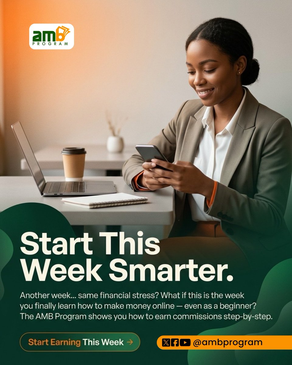 ambprogram's tweet photo. You’re one action away from a breakthrough.
Show up this week.
Stay consistent.
Execute.
Your next commission is closer than you think.
#Newweek #AMBProgram https://t.co/nVMvwT4Vqr