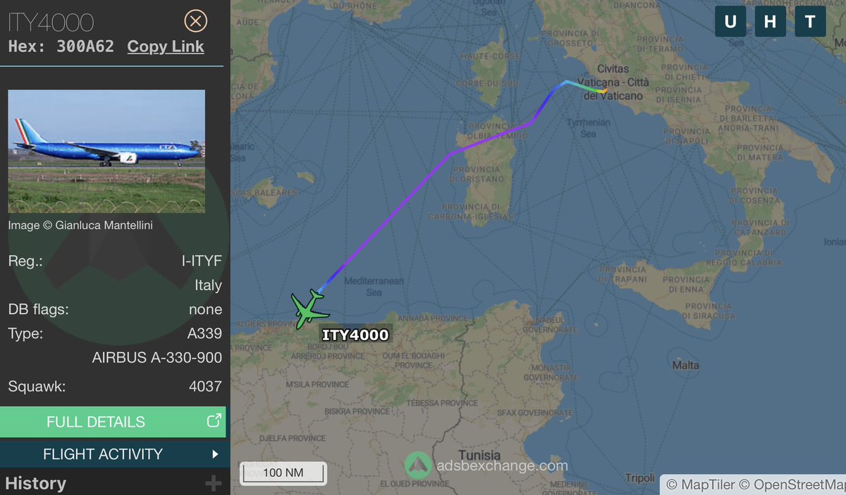 CH_LEBAD's tweet image. 🔴🔴🔴  🇩🇿  🇻🇦 
Arrivé du #PAPE #LÉON_XIV À ALGER