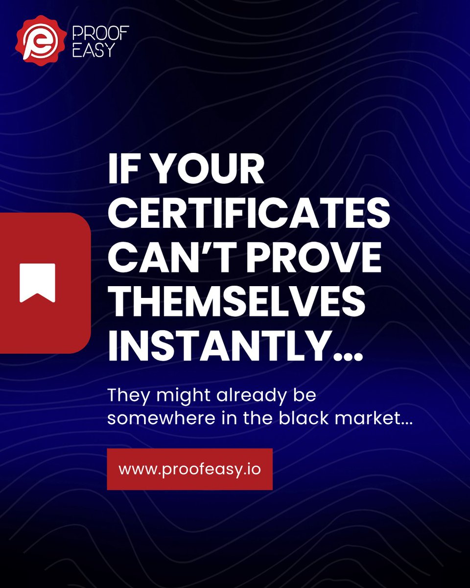 proof_easy's tweet image. The black market for degrees is real.

And it doesn’t rely on perfect fakes.
It relies on slow verification.

If your certificates can’t be verified instantly,
this is already your problem.

#credentialverification #edtech #digitalsecurity #highereducation