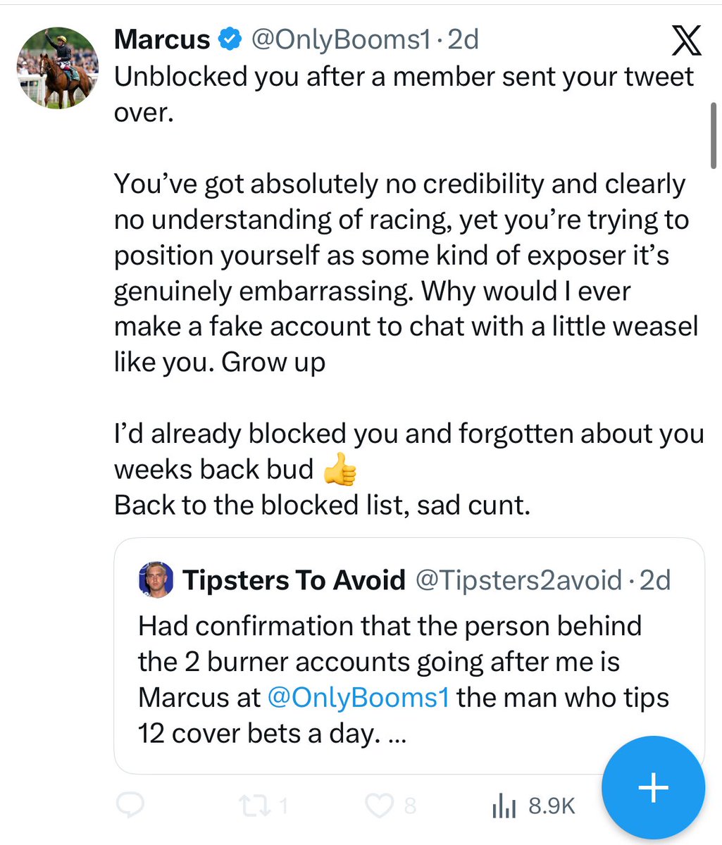 Tipsters To Avoid tweet media