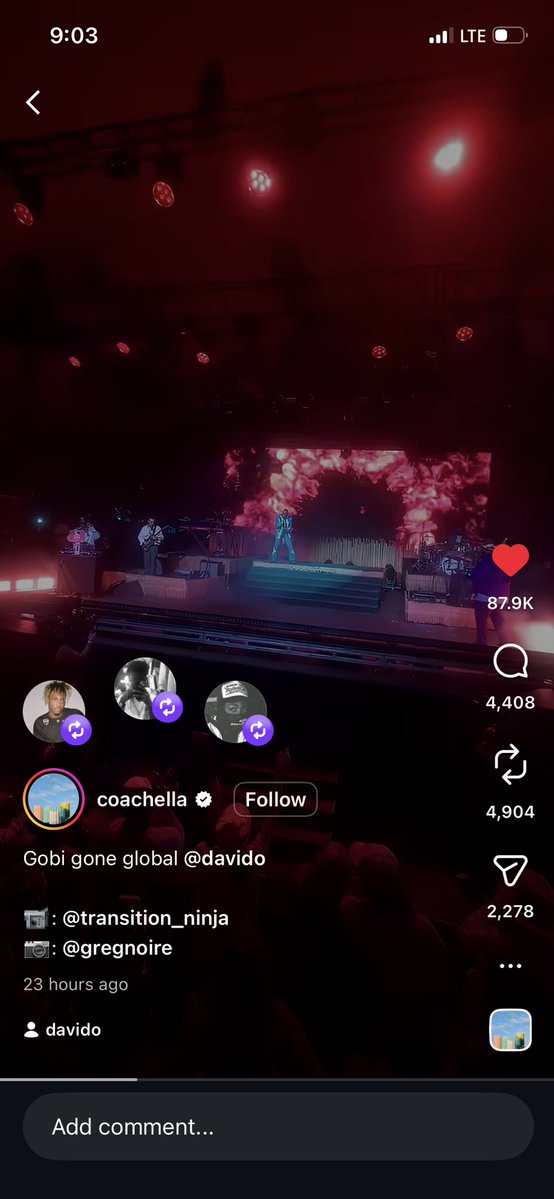 Dgreati01's tweet image. Na lack for tour dey make you reason like tufab, Coachella really put davido for one corner but Dem crop the original own of essence commot 😂💔 

Dem rate am an value am pass that that afro-beggie beggie wey you call wizkid na why Dem post am 😂