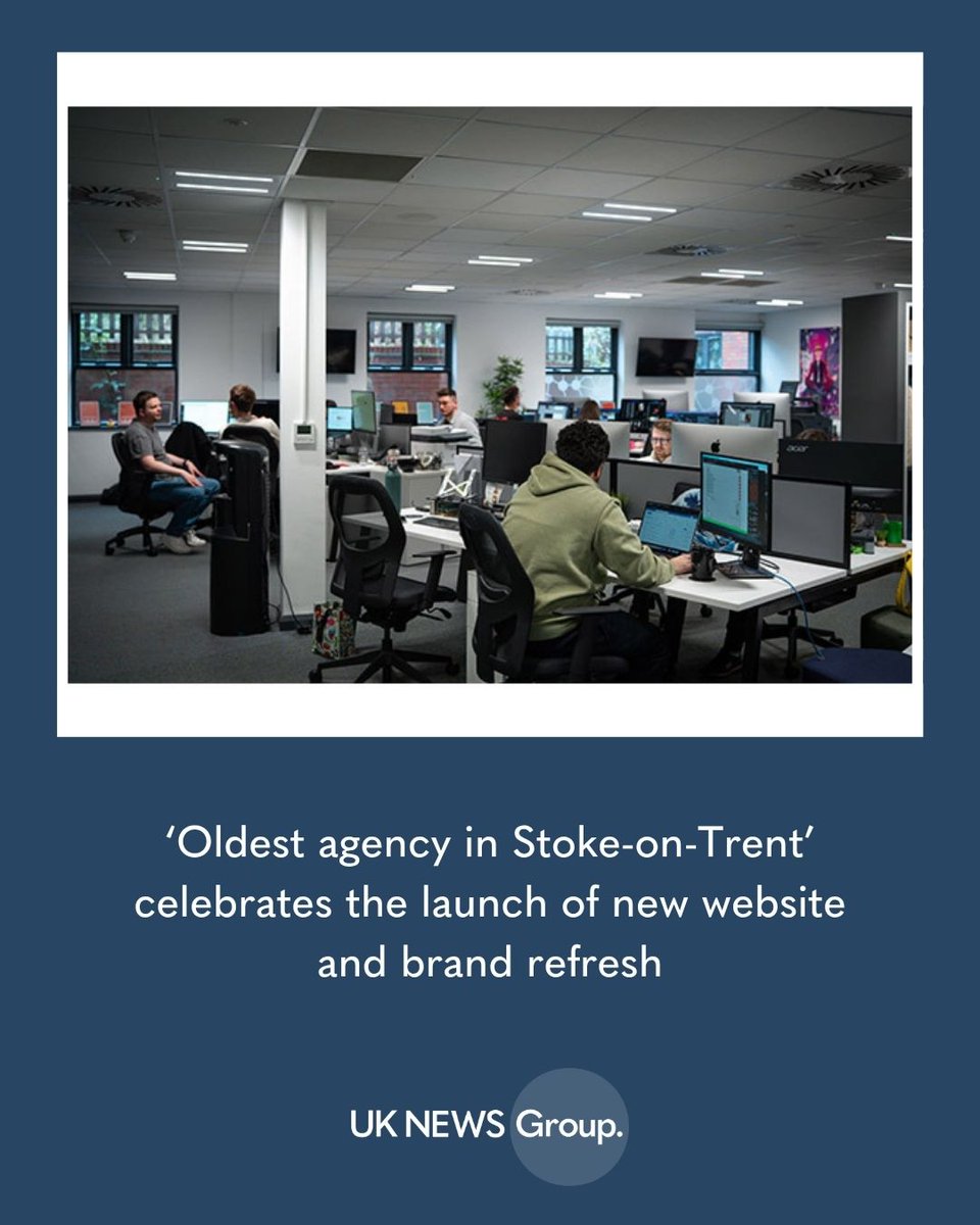 OllyAttfield's tweet image. ‘Oldest agency in Stoke-on-Trent’ celebrates the launch of new website and brand refresh

Read more about it here -&amp;gt; shorturl.at/nqU7s

-&amp;gt; #Launch #NewWebsite #Marketing #Website #Branding #UKNG #WestMidlands #Staffordshire #London