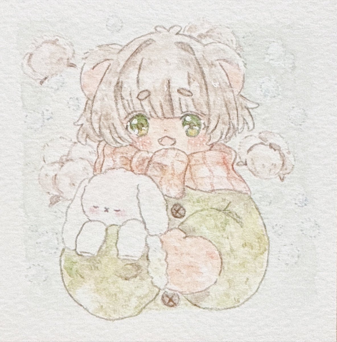 「#凍結祭りでフォロワー減ったから自己紹介して逆に増やす 天使とか、くまさんとかお」|みい🕊のイラスト