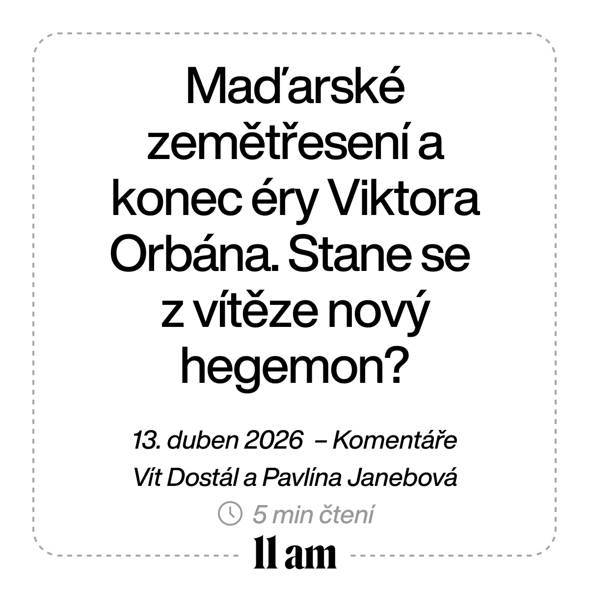 11am - Newsletter pro klíčová rozhodnutí tweet media
