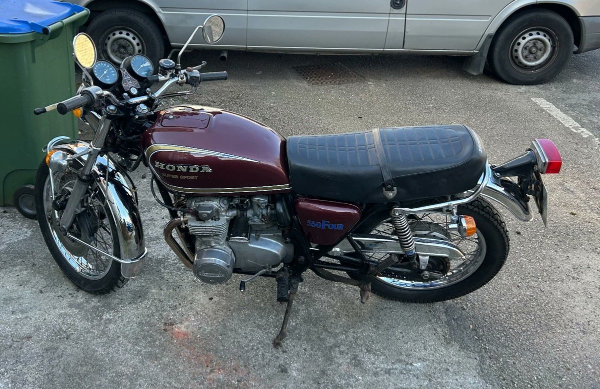 BarnfindMCycles's tweet image. Check out this nice Honda CB550F Super Sport! Ebay ad here ow.ly/Mp9u50YHMr4 #Honda #ClassicMotorcycles #VintageHonda #MotorcycleLife #SuperSport #TwoWheels barnfindmotorcycle.com