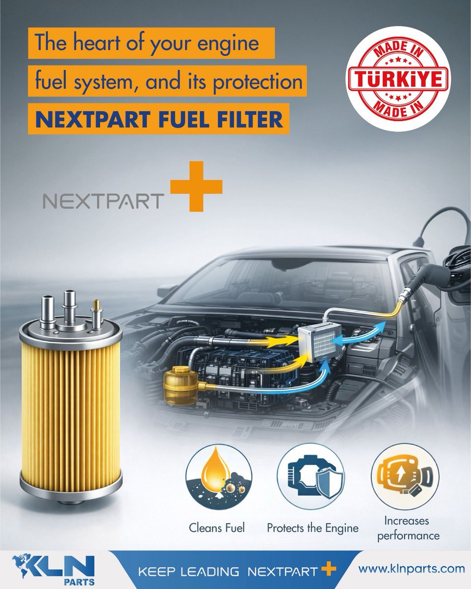 klnparts's tweet image. Clean fuel means high performance. 🚀 Nextpart Fuel Filters effectively clean your fuel, protect your engine from harmful particles, and increase overall efficiency. Don't compromise on your vehicle's health!

#klnparts #nextpart #fuelfilters