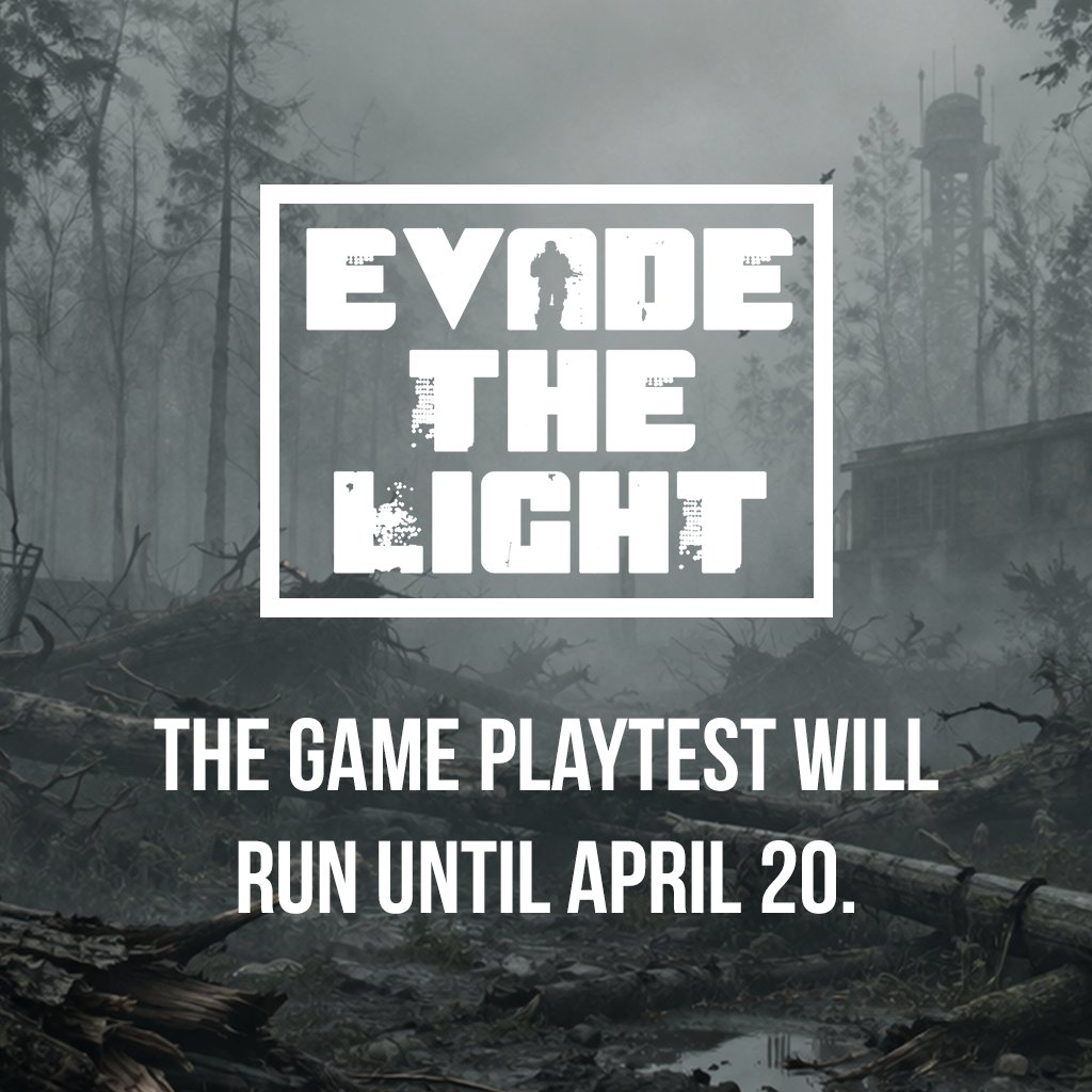 AzDimension's tweet image. The open playtest for Evade The Light will run until April 20. After that, the playtest will end and the current version of the game will no longer be available. Be sure to try it if you're interested.

#playtest #playtesting #survivalgames #survivalgaming #azdimension