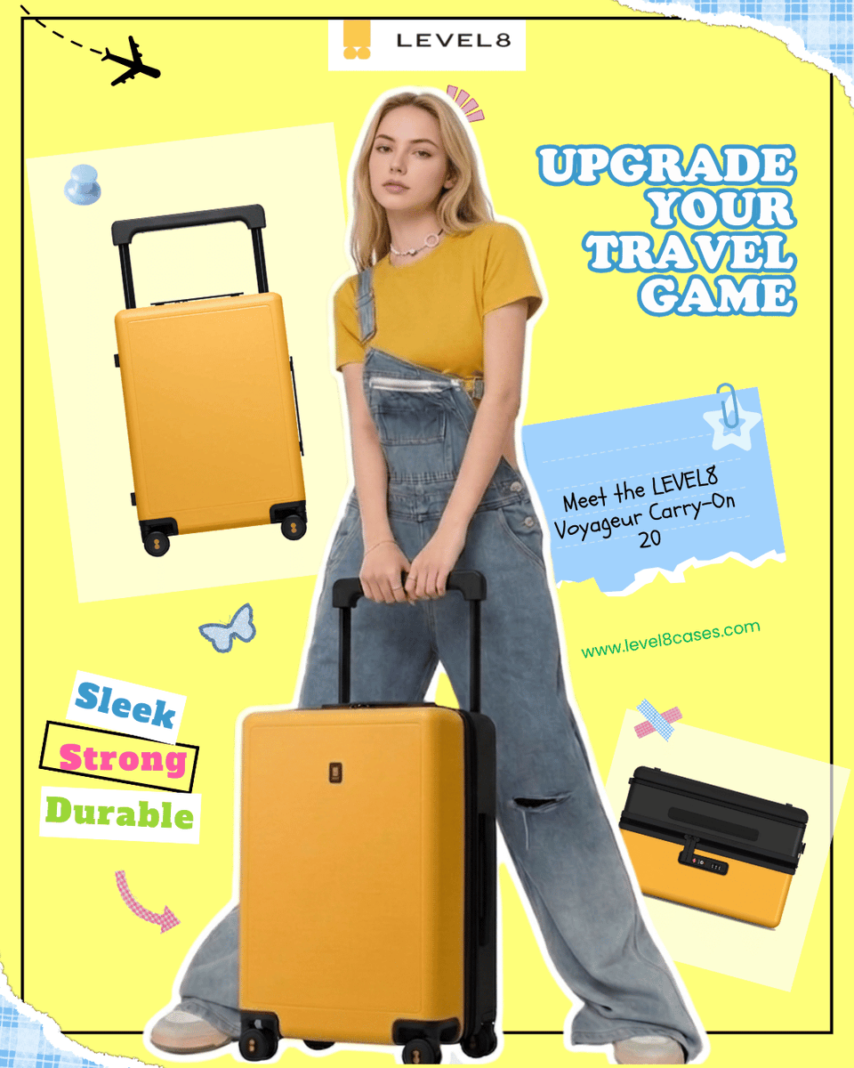 Level8Group's tweet image. Upgrade Your Travel Game

Meet the LEVEL8 Voyageur Carry-On 20"

Lightweight 🧳 | Smooth Wheels 🔄 | Durable 💼

Perfect for fast, stress-free travel

👉 level8cases.com/products/voyag…

#TravelSmart #CarryOn #TravelEssentials #FrequentFlyer #TravelGear