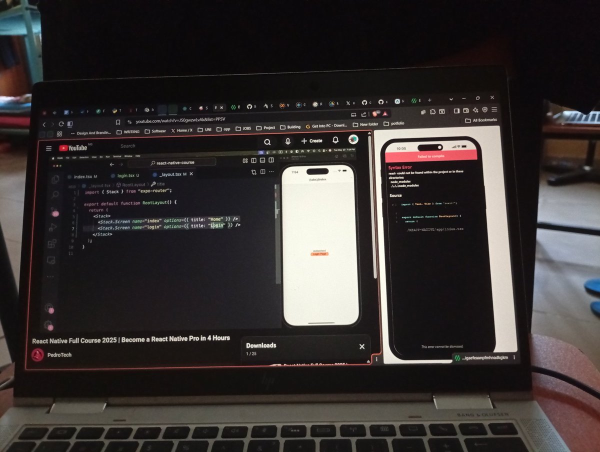 jerry_fire17's tweet image. Spent the weekend turning a PWA into a native mobile app using React Native &amp;amp; Expo!  Setup is finally done, but still fighting  bugs in the trenches.  Any web or mobile devs out there? Let’s connect and talk code! 🚀 #ReactNative #Expo #BuildInPublic #MobileDev