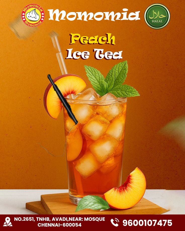 MMomomia's tweet photo. Beat the heat with a glass of Peach Ice Tea at Momomia 🍑🧊
Fresh peach flavor, chilled tea, minty freshness — the perfect summer refreshment you’ll love sip after sip!

📍 No.2651, TNHB, Avadi, Near Mosque, Chennai – 600054
📞 9600107475

#Momomia #PeachIceTea #SummerDrink https://t.co/978LbGJymI