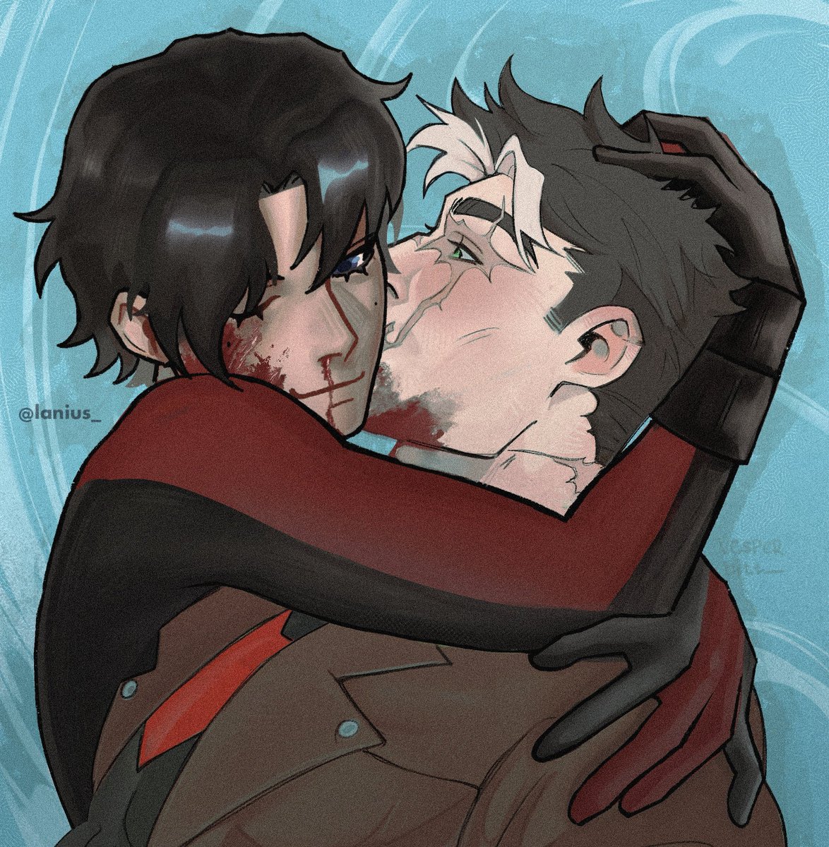 lanius_'s tweet image. and down we go / and we all fall down! 
collab with @vesperbitt_ &amp;lt;З
#jaytim #timjay