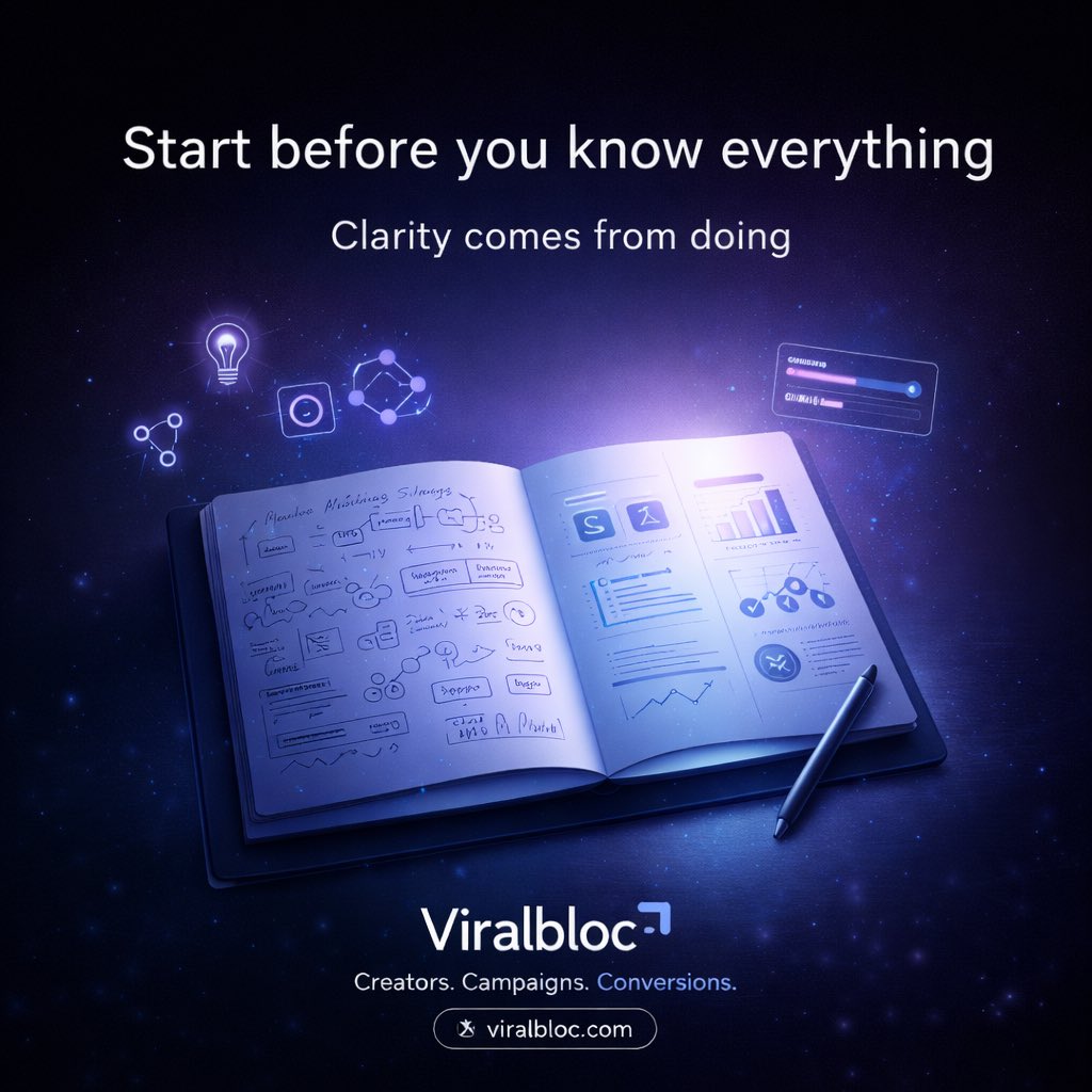 You don’t need to know everything before you start.

In Web3, progress often begins where perfection ends.

👇👇👇
virabloc.com