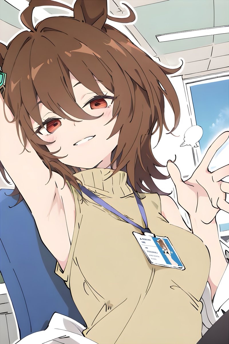 uma_uma_x's tweet photo. 制服がノースリーブの会社の日常 https://t.co/p5VdKU9VrG