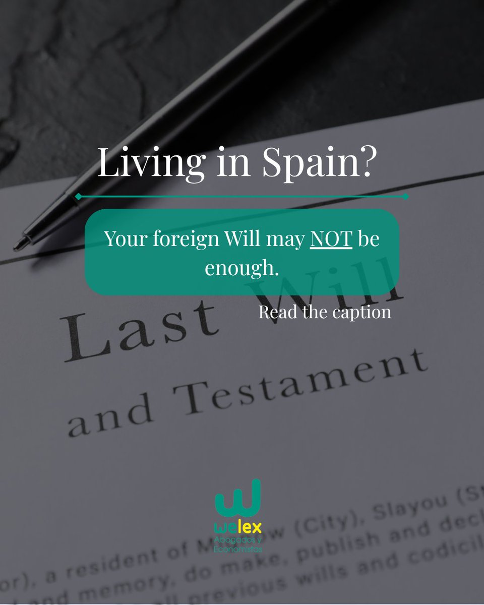 🇬🇧 If you are living in Spain, relying solely on a foreign will may not be sufficient to protect your assets and your family.

Differences between legal systems can lead to delays, unnecessary taxation, or even legal conflicts during the inheritance process.

📩 Contact us.
