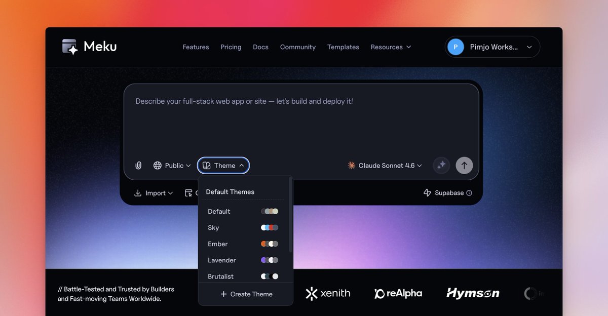 Meku.dev tweet media