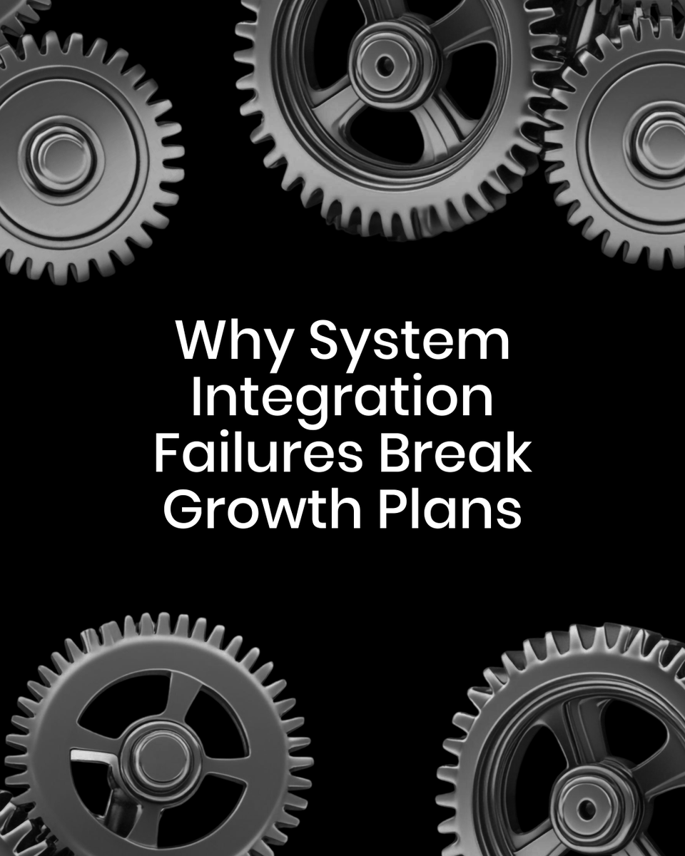 Excellanta_'s tweet photo. 🔸 System integration failures break growth plans: poor connections cause data gaps, delays, and confusion. Seamless integration drives faster, accurate insights. 

#SystemIntegration #TechEfficiency #BusinessGrowth https://t.co/rDoujIhXqB