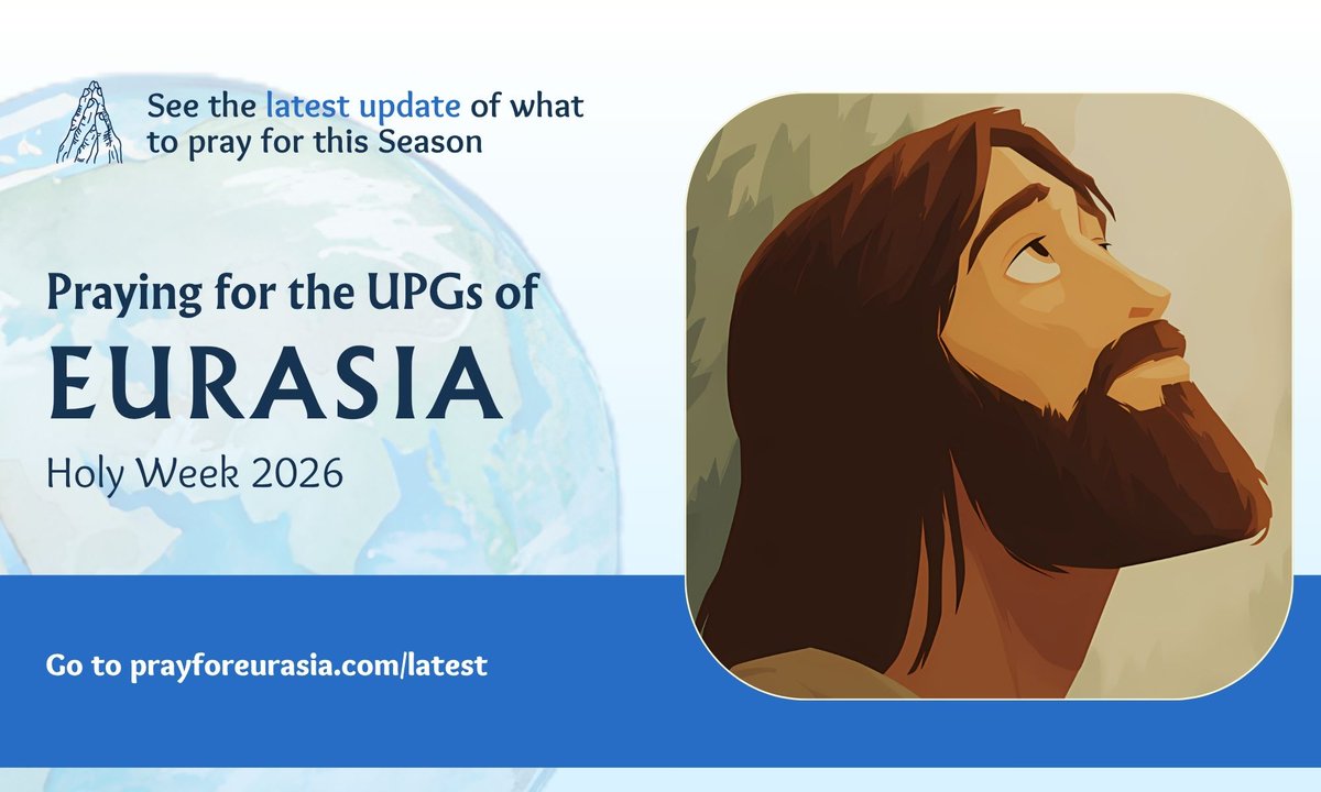 prayforeurasia's tweet image. NEW BLOG UPDATE 🎉 Learn how Holy Week is being celebrated across Eurasia! 🙏

Visit: prayforeurasia.com/latest

#prayforeurasia #unreachedpeoplegroup #Eurasia #missions #prayer #thegreatcommission