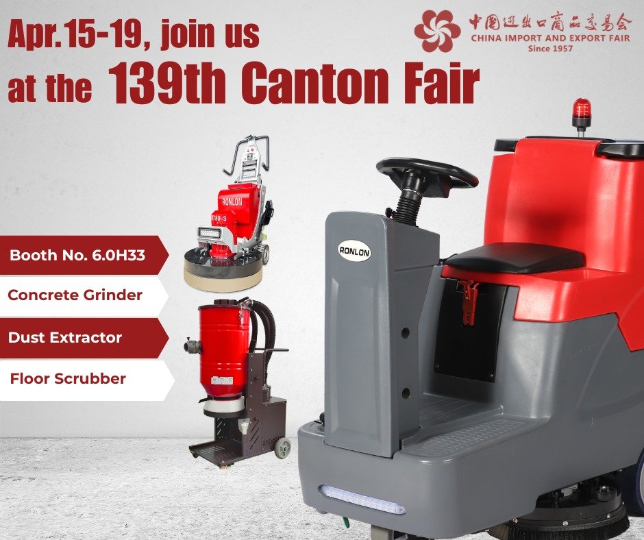 RonlonSeven's tweet image. Welcome to the Ronlon booth to test the machines!!🥳🥳
➡️Booth No.: 6.0H33
📅Phase 1: Apr. 15-19
☎️Tel/WhatsApp/WeChat: +86 180 4926 9032
📩Email: seven@ronlon.com
#CantonFair #concretegrinder #industrialvacuumcleaner #floorscrubber #floorgrinder #dustcollector #Ronlon #Guangzhou