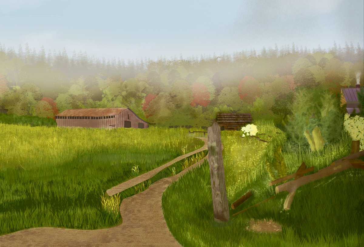 stover_jam2303's tweet image. A landscape scene I created in Affinity Designer based on a place in Cades Cove, Tennessee. 

#affinity #affinitydesigner #art