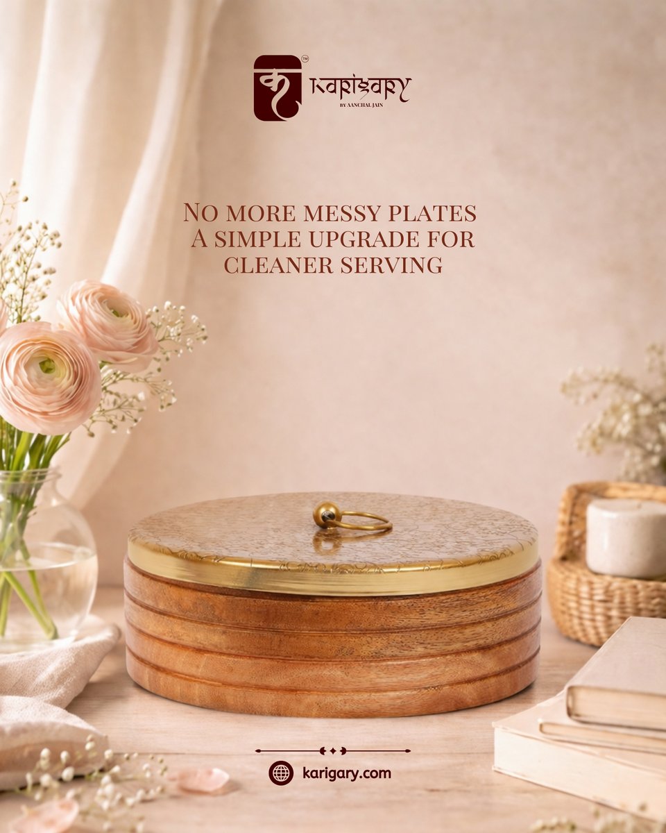 Indiankarigary's tweet image. No more messy plates: a simple upgrade for cleaner serving
Mess-free serving made elegant.
[Karigary, budget-friendly brass idols, unique tealights accent trays, amazing online handcrafted, cake stands, home decor]
#Karigary #DiningEssentials #CleanLiving #ServeBetter