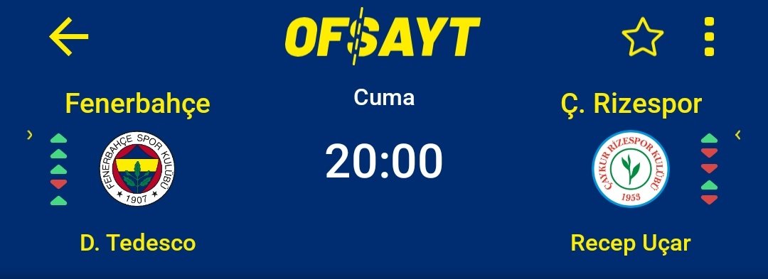 Fenerbahçe tarihinin en önemli maçı.
#İnanFenerbahçe