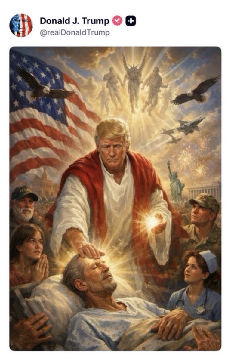 TheTankGuns's tweet image. The image Trump posted on Truth Social has been edited and Lucifer was added. 

What you do now with this information it’s your choice and yours only. 

For I will rebuke this blasphemy in the name of our lord Jesus Christ.

When the wicked reign, men are ruined.
– Proverbs