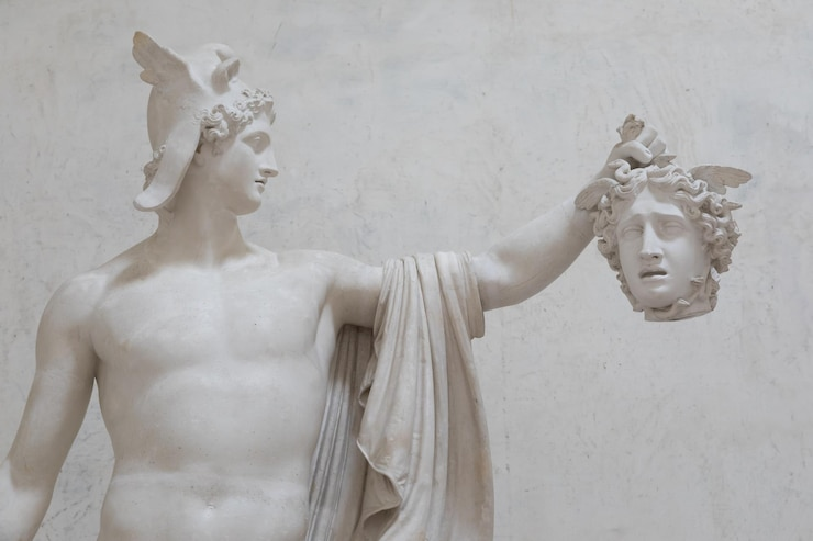 Notgnnatakeit's tweet photo. @realshawnmeyer @itsdeaann Shawn--

I'm recalling how the right went berserk over Kathy Griffin holding a Trump mask?  Did they not recognize it as a play on Cellini's "Perseus with the head of Medusa"  Florence, 1554"  or the Canova 1806 at the Met?

Satire--right? https://t.co/RKgCzFA8BW