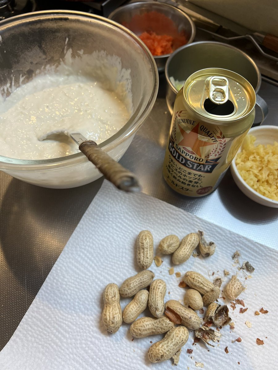 オープニングから落花生🥜