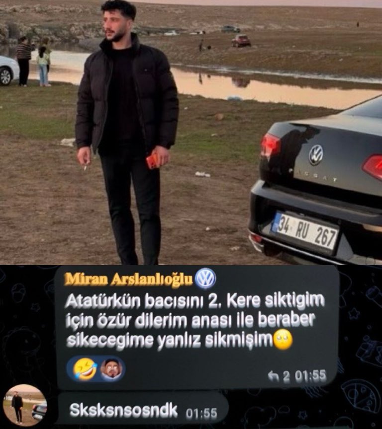 “Miran Arslanlıoğlu” adlı hırt, Atatürk’e, kardeşine ve annesine ağır hakaretler ediyor bu terörist ters kelepçe yiyerek göz altına alındı mı? <a href="/EmniyetGM/">Türk Polis Teşkilatı</a>