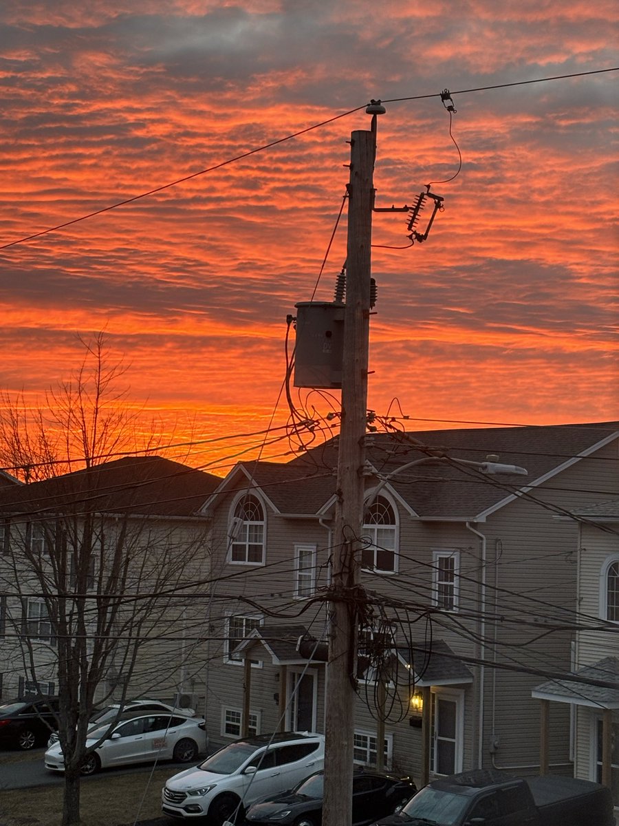 NateTWN's tweet image. Orange sunrise #Halifax #ShareYourWeather @MurphTWN