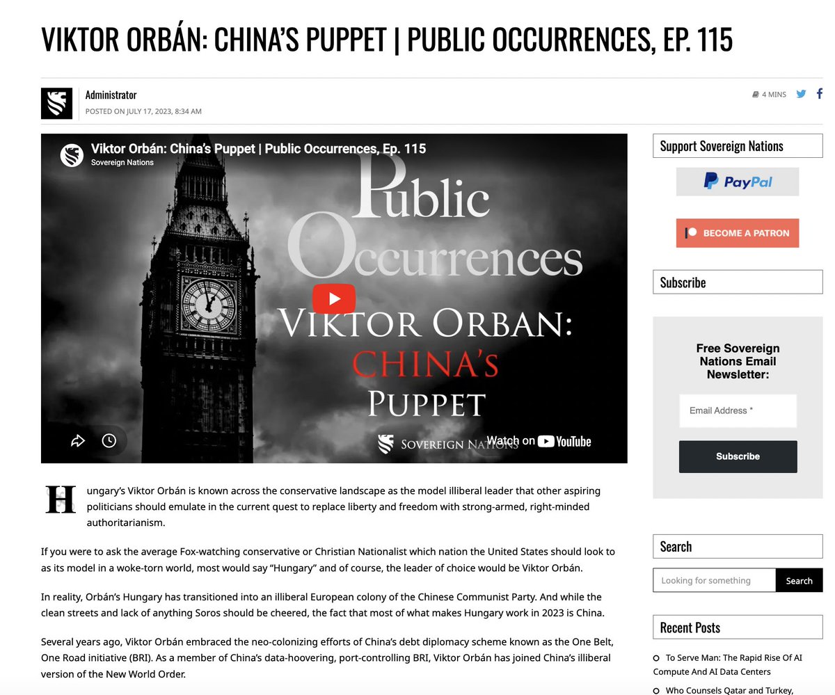 Michael O'Fallon - Sovereign Nations tweet media