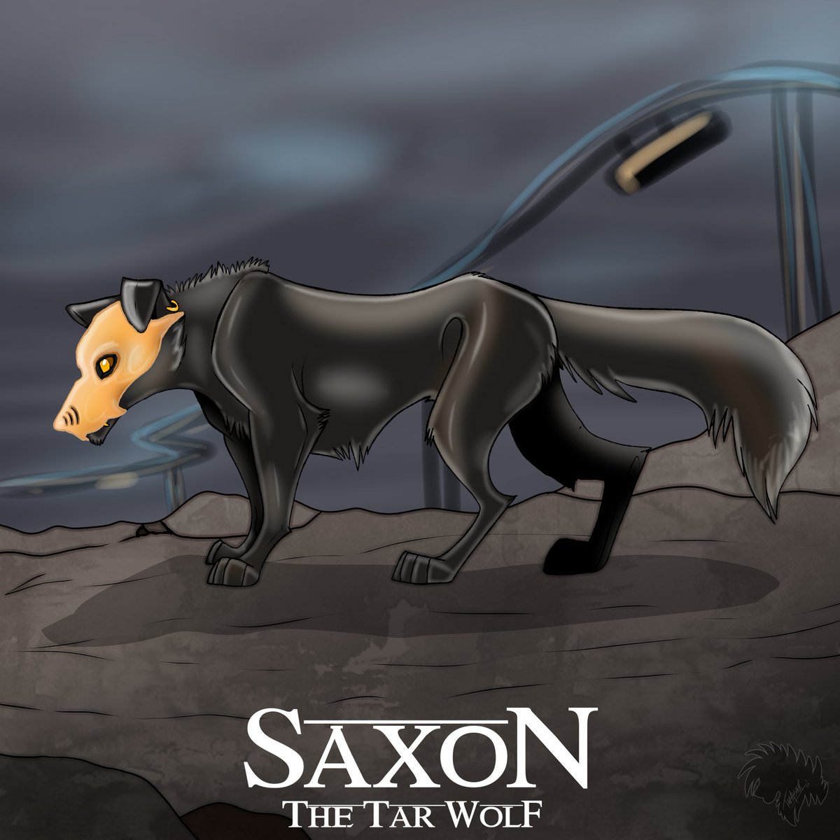 He's sticky but loyal, lol. Thats how to describe him.

Death Stranding is on my mind a lot these days, so wanted to create a character in my own little ways.

Saxon is much like Tarman's cat, friendly and can morph, float, but acting like a guard dog for the ship and the crew.