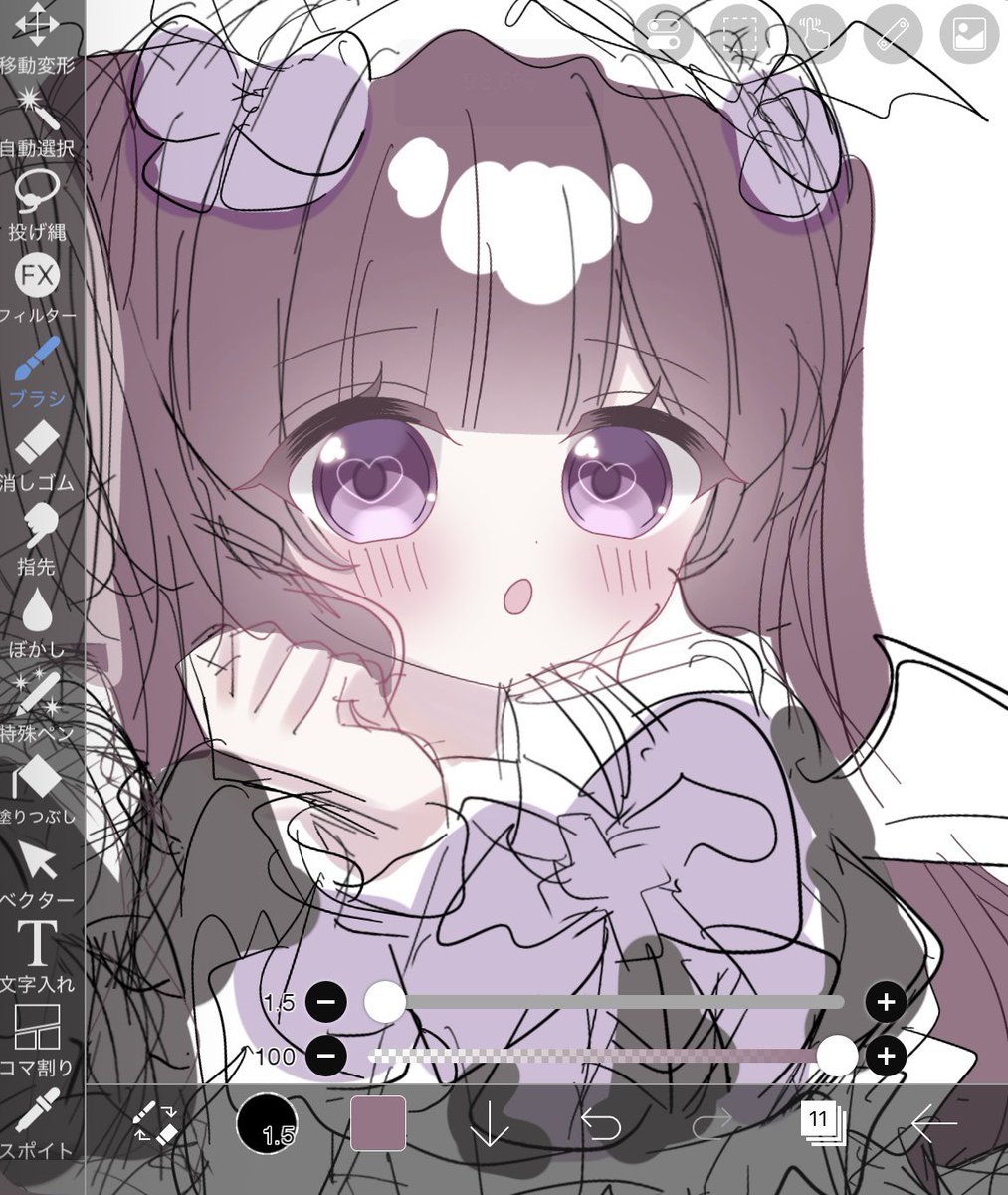 618_cmf's tweet photo. 昔の自分の絵柄を真似てるんだけど可愛いのでちょい載せ https://t.co/Hmwli8eape