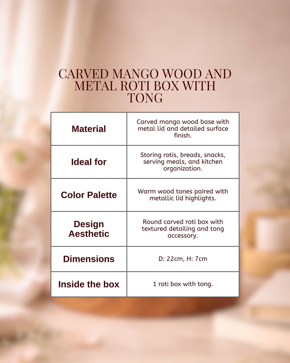 Indiankarigary's tweet image. 🫓 Make your table guests ready with graceful roti boxes
Serve with grace &amp;amp; style 
[Karigary, budget-friendly brass idols, unique tealights accent trays, amazing online handcrafted, cake stands, home decor]
#Karigary #RotiBox #DiningStyle #HomeDecor #IndianHomes