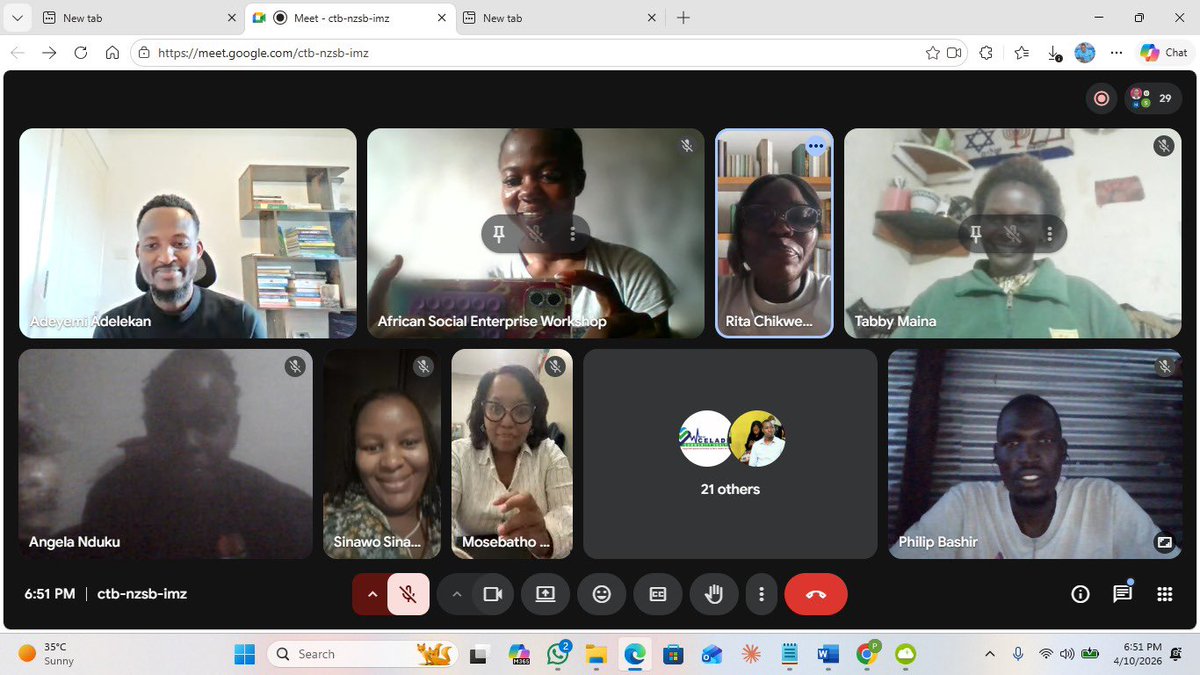 SocialAsew's tweet photo. Starting the week with some serious momentum. ⚡️

On Friday, we officially held the onboarding meeting for our first-ever cohort of the Impact Builders Program. This is a dedicated 3-month journey, and the energy in the room was a clear sign of the transformation ahead.

There is something incredibly grounding about seeing a fresh group of innovators commit to this level of growth. We spent the session aligning on our goals, setting the pace for the months ahead, and laying the foundation for the systems that will sustain their impact across Africa.

These “Impact Builders” aren’t just here to dream—they are here to execute. Moving from onboarding straight into deep work, I can’t wait to share the progress as they begin to transform their ideas into scalable reality.

Stay tuned, we will be sharing their headshots soon so you can meet the faces behind the next wave of social innovation.

The journey has officially begun. Welcome to the fold, Builders! 🤝

#ImpactBuilders #ASEW #Cohort1 #SocialInnovation #Onboarding #AfricaRising #ScaleForImpact #MondayMotivation