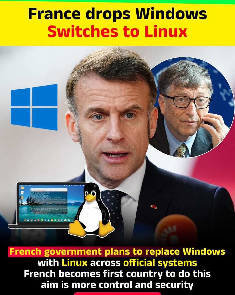Transicion Windows/linux 🇫🇷 France is officially making the leap to digital sovereignty. The ...