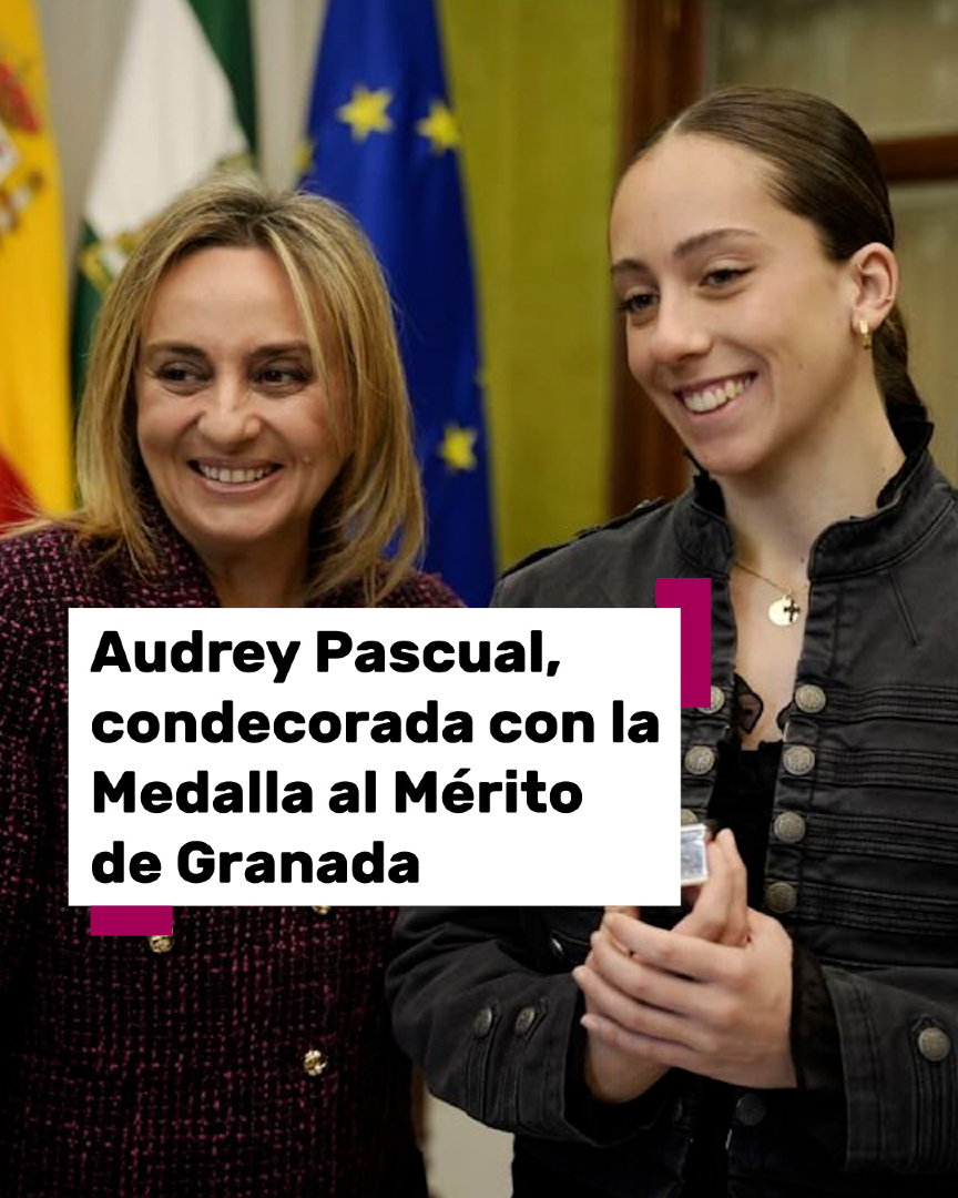 101tvGranada's tweet image. 🎖️⛷️Audrey Pascual, condecorada con la Medalla al Mérito de Granada

📲Más información en 101tv.es

#esquí #granada #deportes #jjoo #MilanoCortina